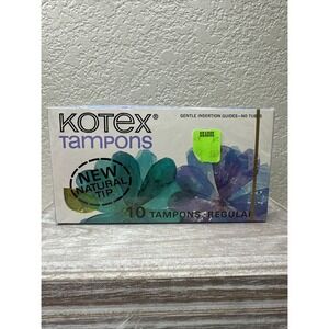 $45 🌙‎ Kotex 10 Count Regular Tampon Guide Kimberly-Clark VTG 70s USA FAST SHIP